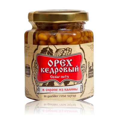 Лот: 12725489. Фото: 1. Кедровый орех в сиропе из калины... Домашние заготовки