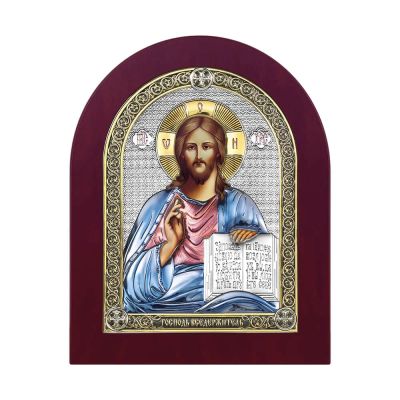 Лот: 23833984. Фото: 1. Икона Господь Вседержитель в деревянном... Другое (ювелирные изделия, бижутерия, часы)