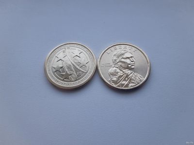 Лот: 17392146. Фото: 1. США 1 доллар 2021 г Индианка -... Америка
