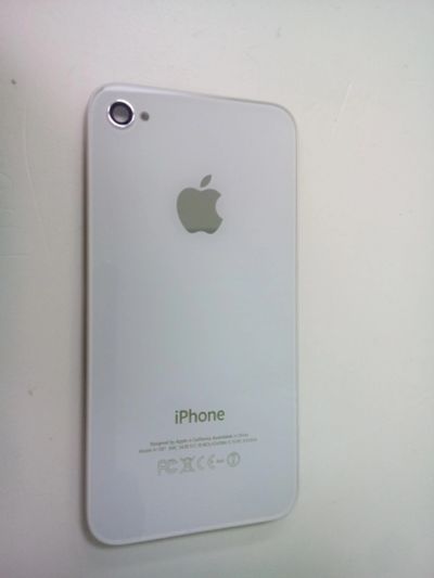 Лот: 12317087. Фото: 1. Задняя крышка iPhone 4 белый. Корпуса, клавиатуры, кнопки