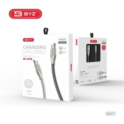 Лот: 22147133. Фото: 1. КАБЕЛЬ BYZ BС-017m USB-> micro... Дата-кабели, переходники