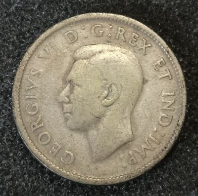 Лот: 23363687. Фото: 1. 25 центов 1941 года. Канада. Георг... Америка