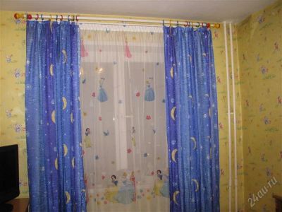 Лот: 2290962. Фото: 1. Шторы в детскую с гардиной, яркие... Шторы, тюль