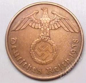 Лот: 1532170. Фото: 1. Германия. 3-й Рейх. 2 рейх пфенниг... Германия и Австрия