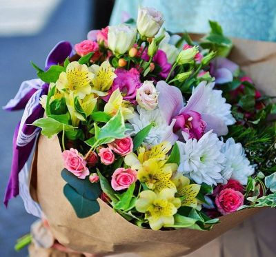 Лот: 7270264. Фото: 1. Сборный букет. Цветы на Щорса... Свежие цветы