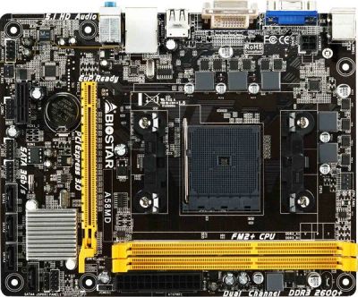 Лот: 15569633. Фото: 1. BioStar A58MD, FM2, FM2+, DDR3... Материнские платы