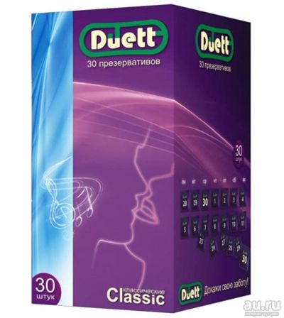 Лот: 9693330. Фото: 1. Презервативы Duett classic. В... Презервативы