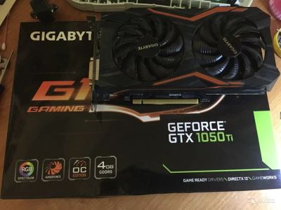 Лот: 18019126. Фото: 1. gigabyte gtx 1050ti g1 gaming... Видеокарты
