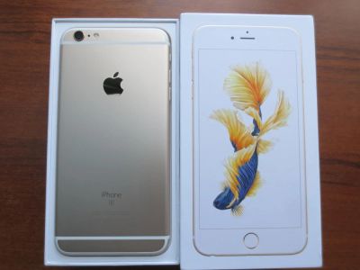 Лот: 9389467. Фото: 1. iPhone 6s plus gold 128gb. Смартфоны