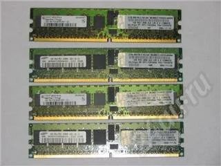 Лот: 197189. Фото: 1. Серверная память IBM 4x1GB DDR2... Оперативная память