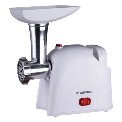 Лот: 24437662. Фото: 1. Мясорубка Starwind SMG3110 White. Кухонная