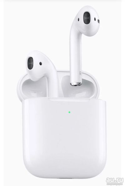 Лот: 13666340. Фото: 1. наушники Apple Airpods 2 в футляре... Наушники, гарнитуры