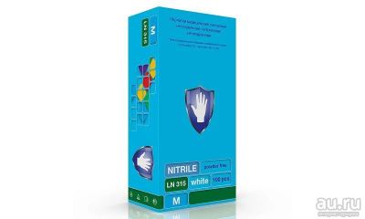 Лот: 6212481. Фото: 1. Перчатки нитрил Safe&Care белые... Инструменты, аксессуары