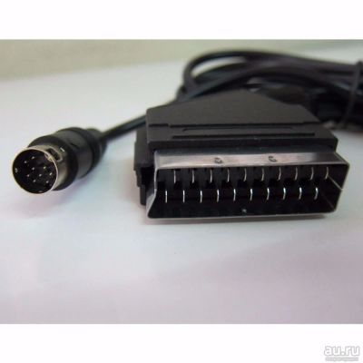 Лот: 12977370. Фото: 1. RGB scart кабель 1.8 м для приставки... Аксессуары для игровых приставок, консолей, геймпады