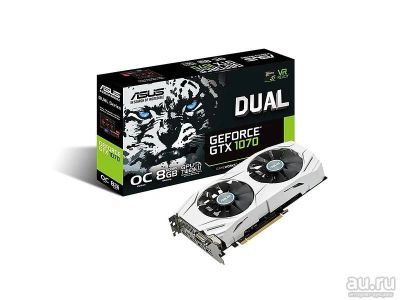 Лот: 13646118. Фото: 1. Видеокарта GTX 1070 DUAL OC [DUAL-GTX1070-O8G... Видеокарты