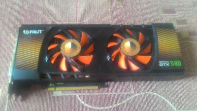 Лот: 9593495. Фото: 1. GTX580 1536Mb GDDR5 384bit Palit. Видеокарты