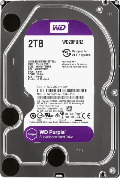 Лот: 19175231. Фото: 1. Жесткий диск WD20PURZ (торг). Жёсткие диски (HDD)