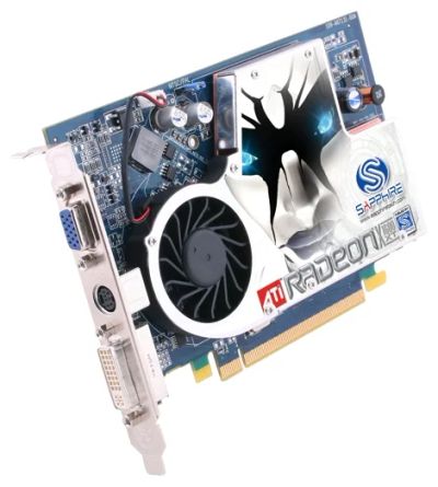 Лот: 8289522. Фото: 1. saphire radeon x1600 xt. Видеокарты