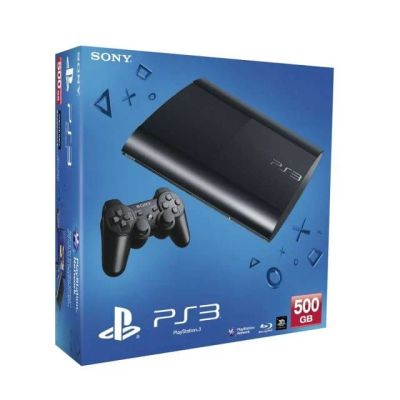 Лот: 4290184. Фото: 1. PS3 SuperSlim 500Gb. Игровые приставки, консоли