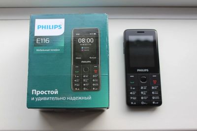 Лот: 13030363. Фото: 1. Телефон Philips Xenium E116. Кнопочные мобильные телефоны