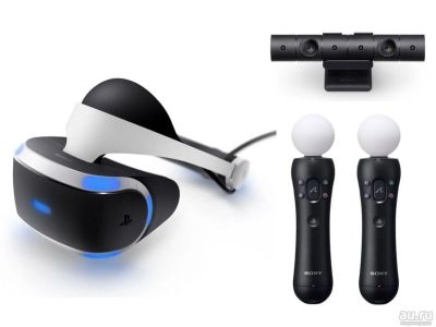 Лот: 18472513. Фото: 1. PlayStation VR + Камера + 2 Move... Аксессуары для игровых приставок, консолей, геймпады