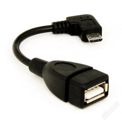 Лот: 2965903. Фото: 1. OTG Кабель USB 2.0 - MicroUSB... Дата-кабели, переходники