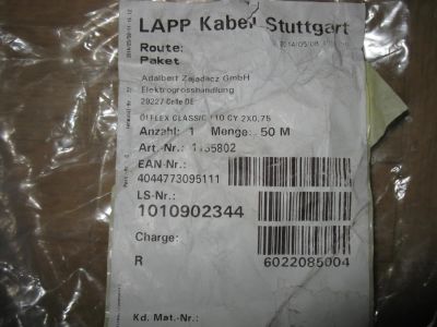 Лот: 8174609. Фото: 1. Кабель LAPP Kabel Stuttgart 2... Провода, кабели