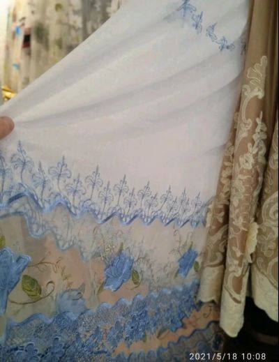 Лот: 22989526. Фото: 1. Готовая штора для кухни, лен... Шторы, тюль