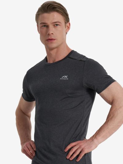Лот: 22892457. Фото: 1. Футболка мужская Athlex, Черный. Другое (спортивная одежда)
