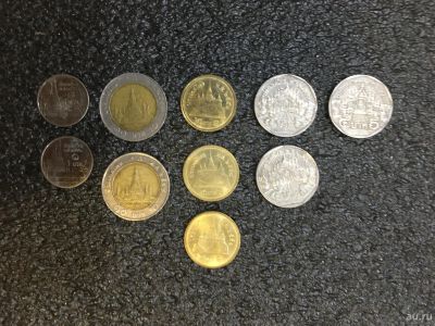 Лот: 16318449. Фото: 1. Тайландские баты различного номинала. Азия