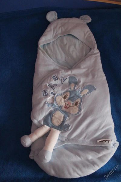 Лот: 6101753. Фото: 1. Конверт прогулочный Зайка. Комплекты, конверты на выписку