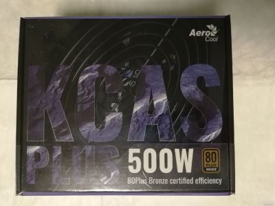 Лот: 13607511. Фото: 1. AeroCool Kcas 500W (80 Plus Bronze... Корпуса, блоки питания