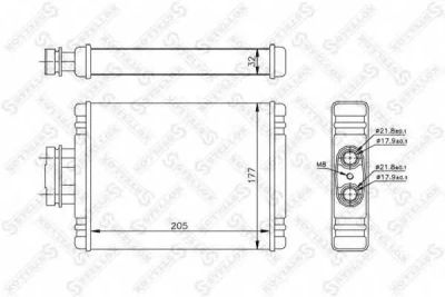 Лот: 25853805. Фото: 1. Радиатор печки VW Polo all 02... Двигатель и элементы двигателя