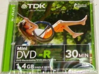 Лот: 10010662. Фото: 1. Диск Dvd-R Tdk 1.4Gb 2X 8См Printable. Другое (носители информации)