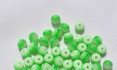 Лот: 10372123. Фото: 1. Бусины акриловые "Полоска", 8... Бижутерия ручной работы