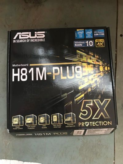 Лот: 11383783. Фото: 1. asus h81m-plus. Материнские платы