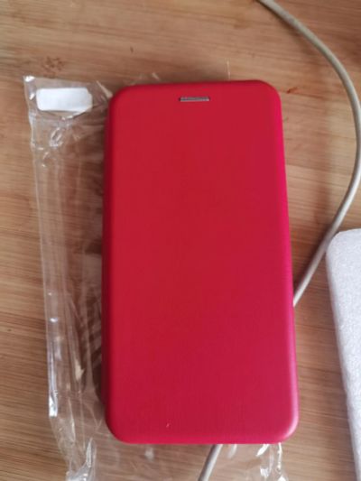 Лот: 20209536. Фото: 1. Чехол книжка красный для Huawei... Чехлы, бамперы