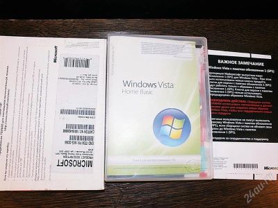 Лот: 2284649. Фото: 1. Windows Vista (лицензия). Другое (компьютеры, оргтехника, канцтовары)