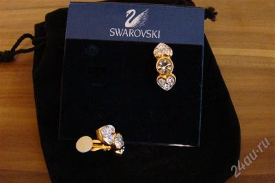 Лот: 672492. Фото: 1. Бижутерия Swarowski 14. Серьги, каффы