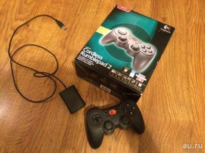 Лот: 8937028. Фото: 1. Gamepad Logitech Cordless Rumblepad... Рули, джойстики