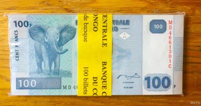 Лот: 17200449. Фото: 1. Республика Конго - 100 франков... Африка