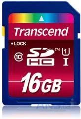 Лот: 2966687. Фото: 1. Карта памяти SD HC 16 GB Transcend... Карты памяти