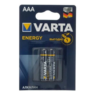Лот: 21515165. Фото: 1. Батарейка AAA Varta Energy LR03... Батарейки, аккумуляторы, элементы питания