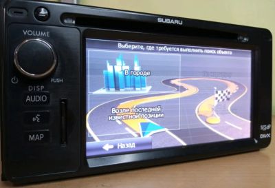 Лот: 20891512. Фото: 1. Автомагнитола Subaru с навигацией. Автомагнитолы