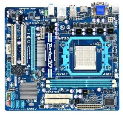 Лот: 19600149. Фото: 1. Материнская плата Gigabyte GA-880GM-D2H... Материнские платы
