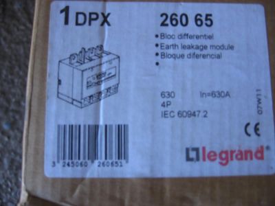 Лот: 6903628. Фото: 1. Блок УЗО DPX 630А к DPX630 4П... Автоматы, пакетники, предохранители