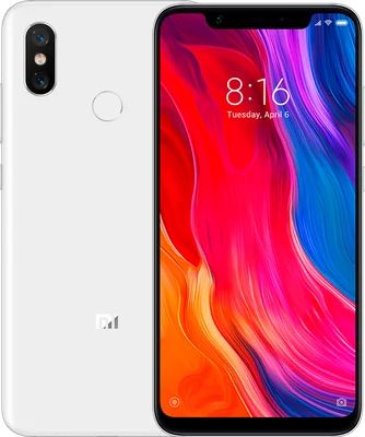 Лот: 14285586. Фото: 1. Xiaomi mi 8 129Gb white. Смартфоны