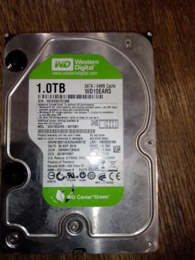 Лот: 18290055. Фото: 1. HDD 1 терабайт вскрытый . неисправно. Жёсткие диски (HDD)