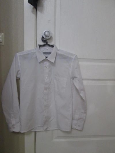 Лот: 7455651. Фото: 1. рубашка белая. Рубашки, блузки, водолазки