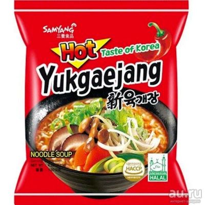 Лот: 17794944. Фото: 1. лапша Yukgaejang Hot 120gr.реальная... Японская кухня